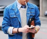 Blue denim jacket