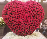 Heart rose bouquet