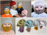 Crochet baby beards