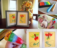 DIY Butterfly Footprint Artwork