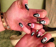 Tuxedo nail art