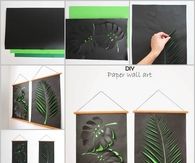Paper leaf Wall Craft