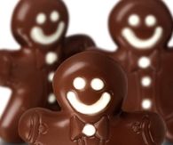 Chocolate gingerbread men