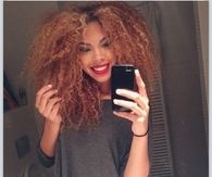 Frizzy curly hair