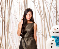Metallic Party Dress