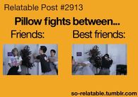 Friends vs Best friends: Pillow Fights