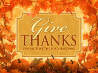 Give thanks