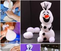 Snowman Olaf Sock Craft