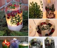 Garden Ice Candles