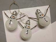 Snowman lightbulbs
