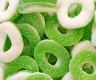 Sour green apple rings