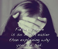 Faking a smile