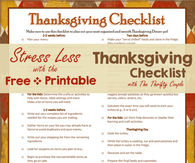 thanksgiving checklist