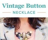 DIY Vintage Button Necklace