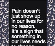 Pain doesnt just show up