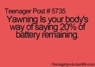 Yawning