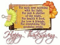 For Everything Thy Goodness Sends - Happy Thanksgiving