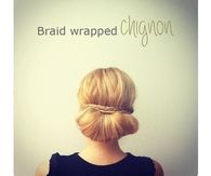 Braid Wrapped Chignon How-To