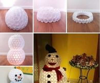 DIY Plastic Snowman