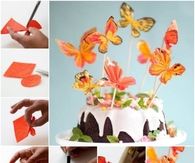 Paper Crepe Butterflies