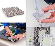 Floral Mirror Using Egg Carton