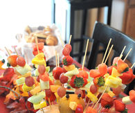 Thanksgiving Pumpkin and Fruit Center Piece