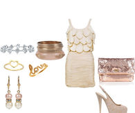 Soft Pink Outfit with a Touch of Glam