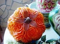 Pumpkin & Watermelon Flower Sculpting