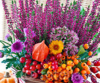 Gorgeous Bright & Colorful Thanksgiving Centerpiece