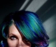 Dark Rainbow Colored Hair