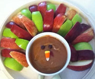 Apple With Caramel Sauce Turkey