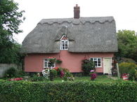 Pink Cottage at Gosbeck, Suffolk 