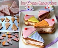 How to make your own ice cream cone, ice cream sandwiches
