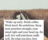 It's time to start living