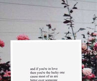 If you're in love