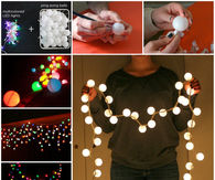How to make ping pong lights for a party