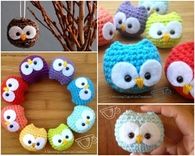 How to make owl decor from crochet
