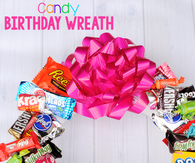 Candy Birthday Wreath