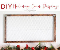 DIY Christmas Card Display