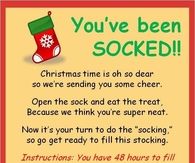You've Been Socked Christmas Idea