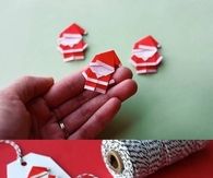 DIY Mini Paper Santas