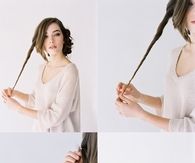 DIY Messy Side Bun