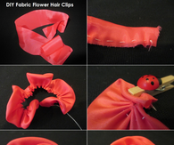 DIY Fabric Hair Clips
