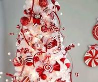 Candy Cane Colored Christmas Tree