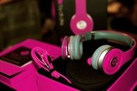 Hot Pink Headphones