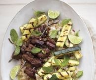 Grilled beef skewers