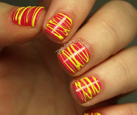 Spun Nail Polish Art