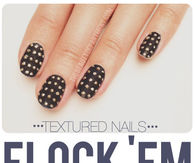 How to make velvet nails with studs