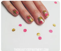 How to make party confetti nails
