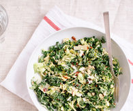 Recipe for raw kale and brussels sprouts